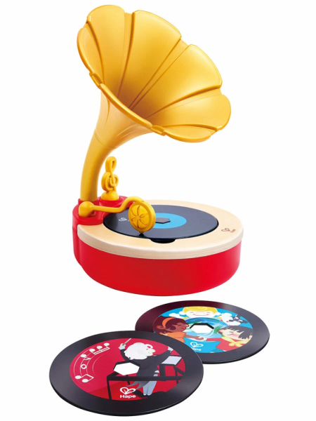 Hape Игрушка для малышей каталка - сортер "Божья коровка", 5 предметов в наборе