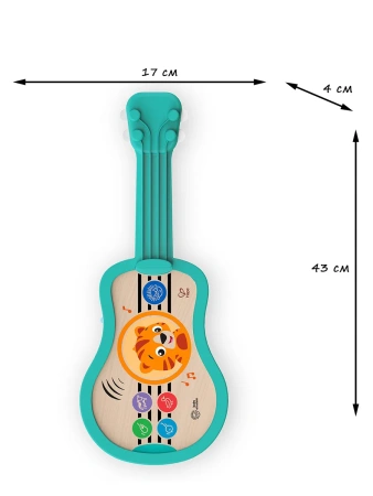 Hape Музыкальная игрушка "Гавайская гитара", сенсорная, голубая