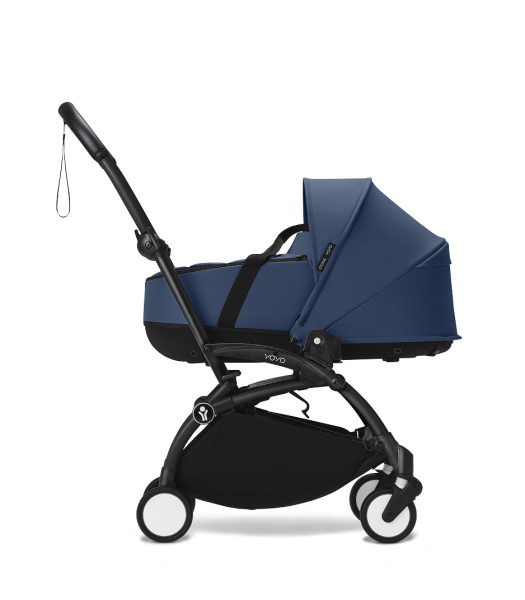 Stokke YOYO³ коляска универсальная 2 в 1 с каркасной люлькой Bassinet Black/Air France