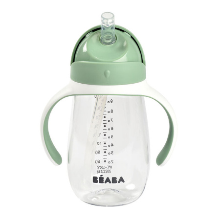 Beaba Поильник 300 ml STRAW CUP 300 ML - SAGE GREEN