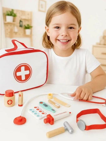 Hape Детский игровой набор Маленький доктор, 11 предметов