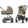 Cybex Детская коляска Balios S Lux TPE 2-в-1 c дождевиками Almond Beige