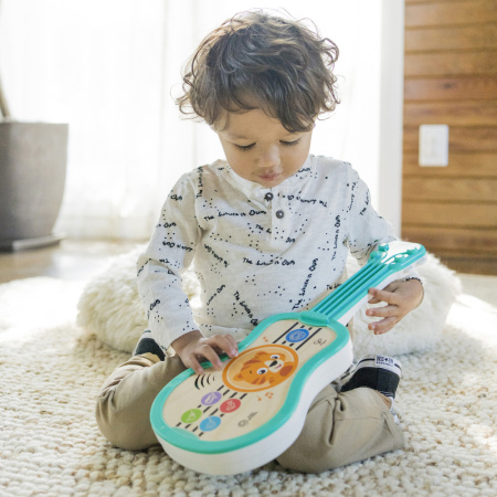 Hape Музыкальная игрушка "Гавайская гитара", сенсорная, голубая