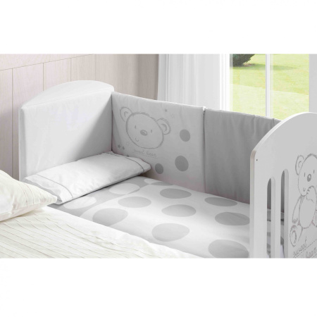 Micuna Бортики и покрывало для кроватки TX-700 SWEET BEAR 120*60