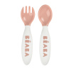 Beaba Эргономические вилка+ложка SET OF 2 2ND AGE FORK + - Pink