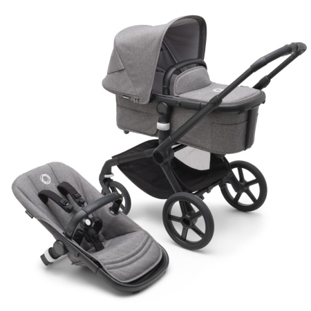 Bugaboo Коляска универсальная 2в1 Fox 5 complete - BLACK/GREY MELANGE-GREY MELANGE