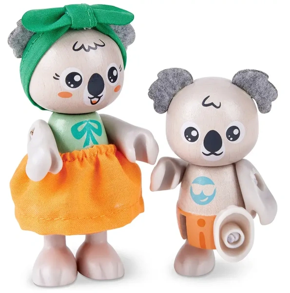 Hape Игрушки фигурки животных Семья коал, 12 предметов в наборе 