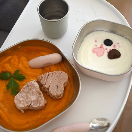 Beaba Stainless Meal Set Coton Candy набор детской посуды