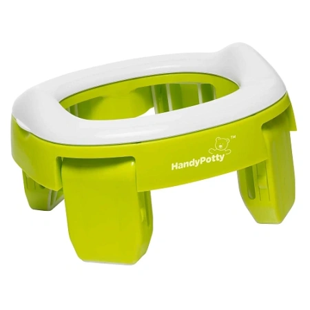 Roxy Kids Дорожный горшок HandyPotty 2-в-1 и насадка на унитаз - Зеленый