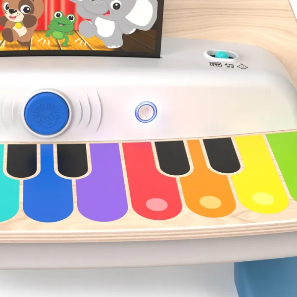 Hape Музыкальная игрушка для малышей Пианино, 11 клавиш, сенсорное, бежевое