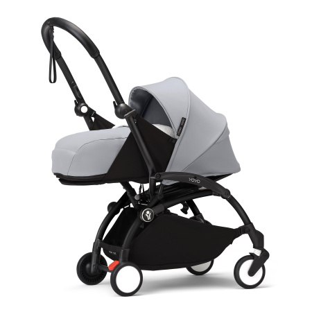 Stokke YOYO3 коляска универсальная 2в1 с мягкой люлькой Black/Stone