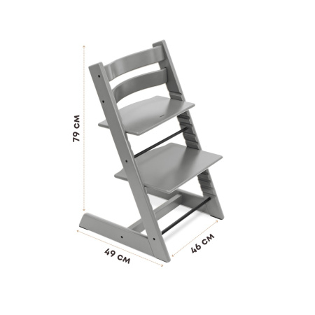Оригинальный комплект Stokke Tripp Trapp Storm Grey с Baby Set 2 и Tray