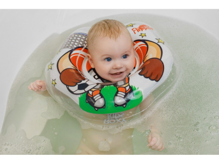 Roxy Kids Надувной круг на шею для купания малышей Flipper 0+ - Футболист