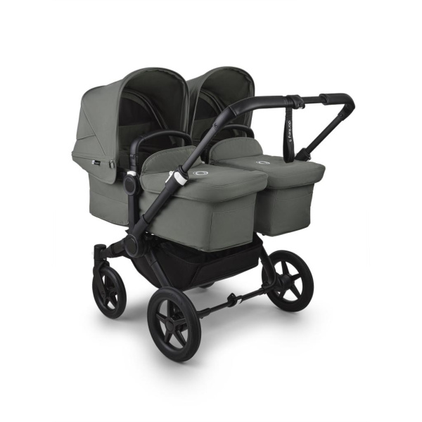 Bugaboo Коляска для двойни Donkey 5 Twin, BLACK/FOREST GREEN-FOREST GREEN