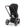 Cybex Детская коляска Priam IV Rosegold 2-в-1 Sepia Black + спальный блок Lux Carry Cot