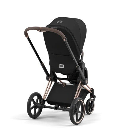 Cybex Детская коляска Priam IV Rosegold 2-в-1 Sepia Black + спальный блок Lux Carry Cot