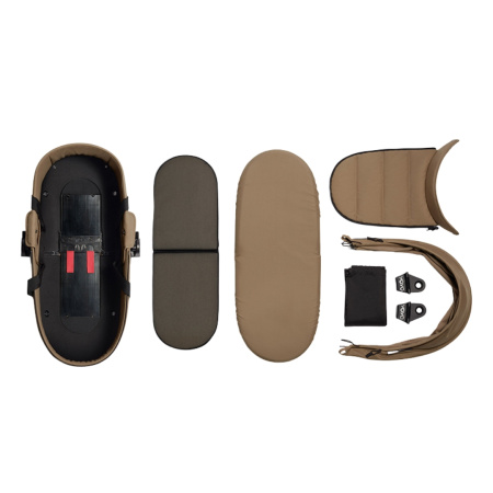 Stokke YOYO3 коляска универсальная 2в1 с каркасной люлькой bassinet Black/Toffee