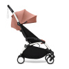 Stokke YOYO3 White Ginger белая рама и розовый прогулочный блок