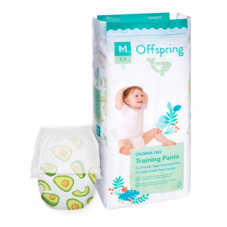 Offspring трусики-подгузники, M 6-11 кг. 42 шт. - Авокадо