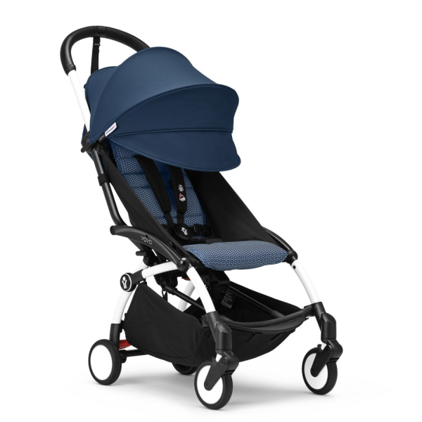 Stokke YOYO3 прогулочная коляска White Air France белая синяя