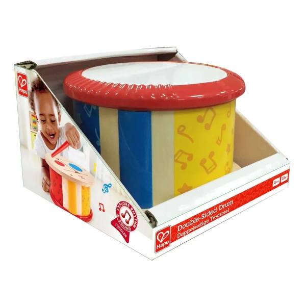 Hape Игрушка музыкальная двусторонний барабан