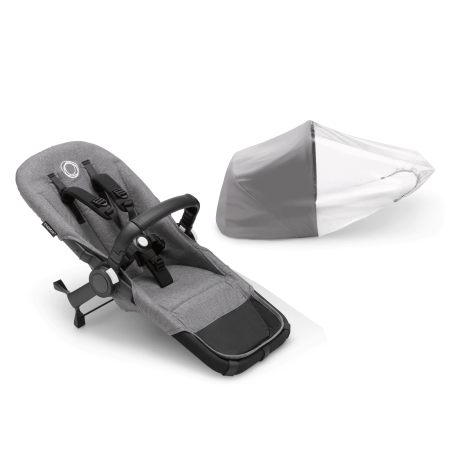 Bugaboo Donkey 5 Duo extension set - Grey Melange