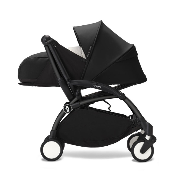 Stokke YOYO3 коляска универсальная 2в1 с мягкой люлькой Black/Black