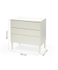 Оригинальный белый комод Stokke Sleepi Dresser White