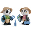 Hape Игровой набор Мини дом: Дружная семья панд Сэм и Пэм, 9 предметов