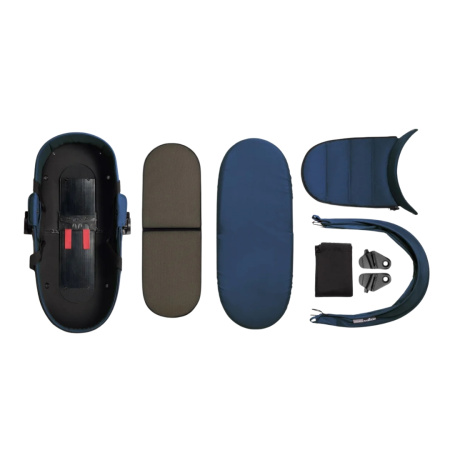Stokke YOYO³ 2 в 1 Black/Air France с каркасной люлькой Bassinet