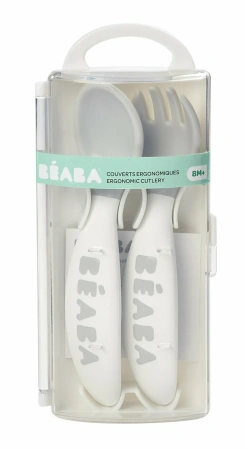 Beaba Эргономические вилка+ложка SET OF 2 2ND AGE FORK +