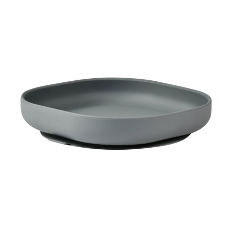 Beaba Тарелка из силикона ASSIETTE SILICONE - MINERAL GREY