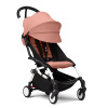 Stokke YOYO3 White Ginger белая рама и розовый прогулочный блок