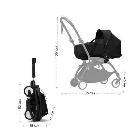 Stokke YOYO³ 2 в 1 с каркасной люлькой Bassinet для новорождённого