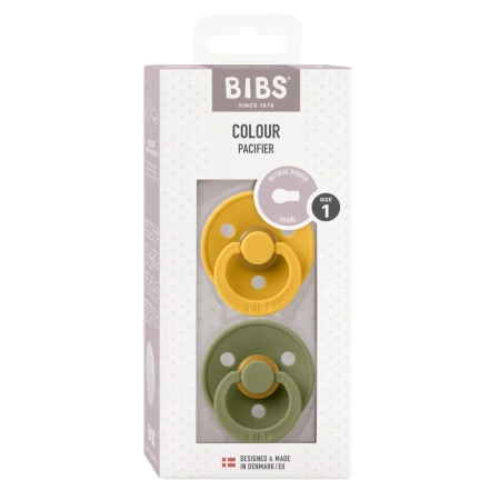 BIBS Набор пустышек Colour 0-6 месяцев 2шт.