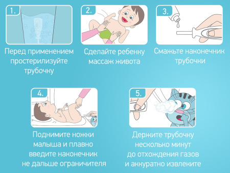Roxy Kids Трубка газоотводная для новорожденных Елочка