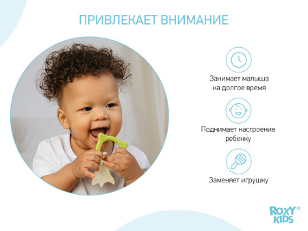 Roxy Kids Прорезыватель универсальный Fox - Зеленый