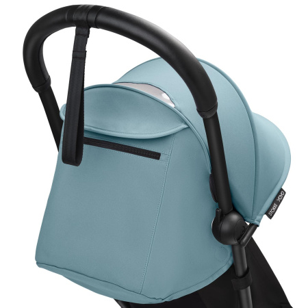 Stokke YOYO3 коляска универсальная 2в1 с мягкой люлькой Black/Aqua