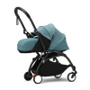 Stokke YOYO3 коляска универсальная 2в1 с мягкой люлькой Black/Aqua