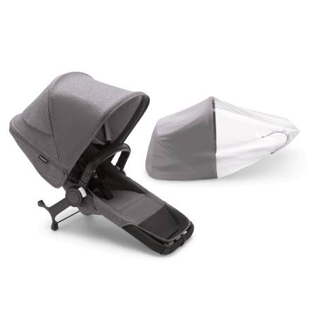 Bugaboo Donkey 5 Duo extension complete - GREY MELANGE-GREY MELANGE