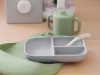 Beaba Набор для еды из силикона COFF REPAS SIL ESS GREY/SGREE