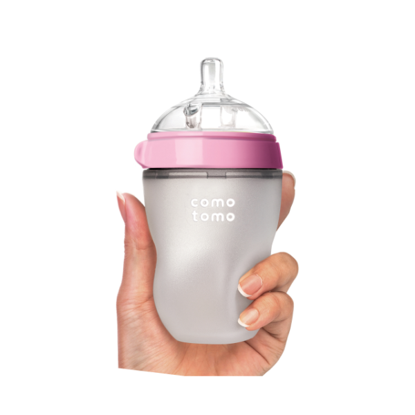 Comotomo Бутылочка для кормления Comotomo Natural Feel Baby Bottle (250 мл.) - Розовый