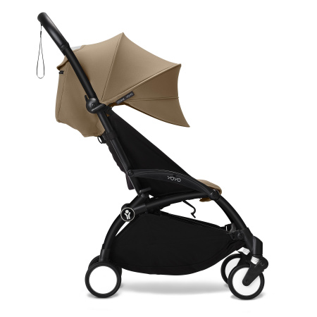 Stokke YOYO3 коляска универсальная 2в1 с мягкой люлькой Black/Toffee