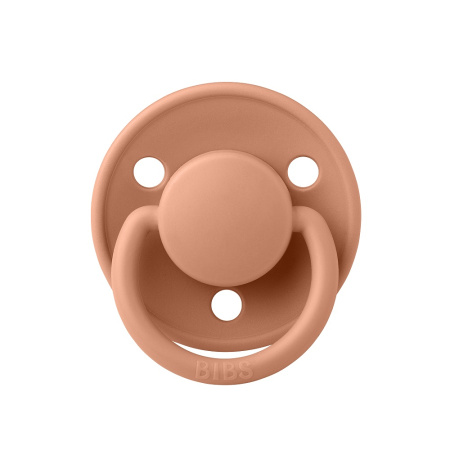 BIBS Пустышка De Lux Latex 0-6 месяцев - Peach