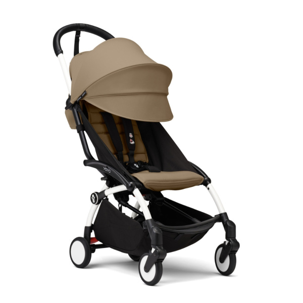 Stokke YOYO3 прогулочная коляска White Toffee белая коричневая