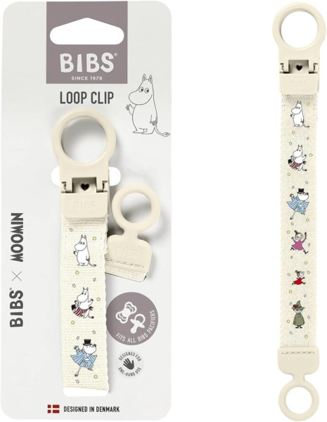 Bibs Moomin Держатель для пустышки Clip Loop Ivory