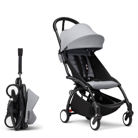 Stokke YOYO3 коляска универсальная 2в1 с мягкой люлькой Black/Stone