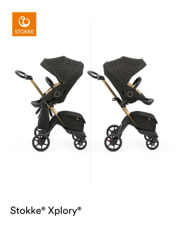 Stokke Коляска Xplory X с прогулочным блоком (Stokke Коляска Xplory X с прогулочным блоком -  Signature Black)