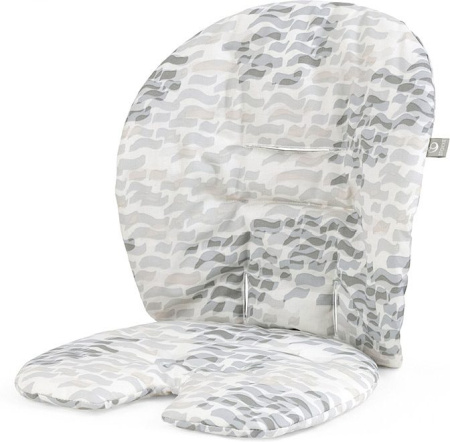 Stokke Подушка на сиденье для кормления Steps - Waves Grey