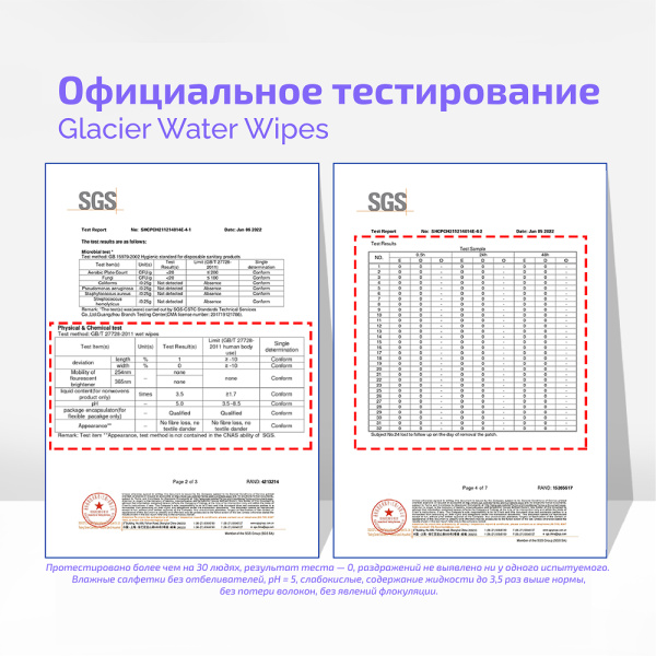 Hoppi Влажные салфетки Glacier Wipes 80 шт